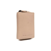 Beige Leather Wallet Floren, front view