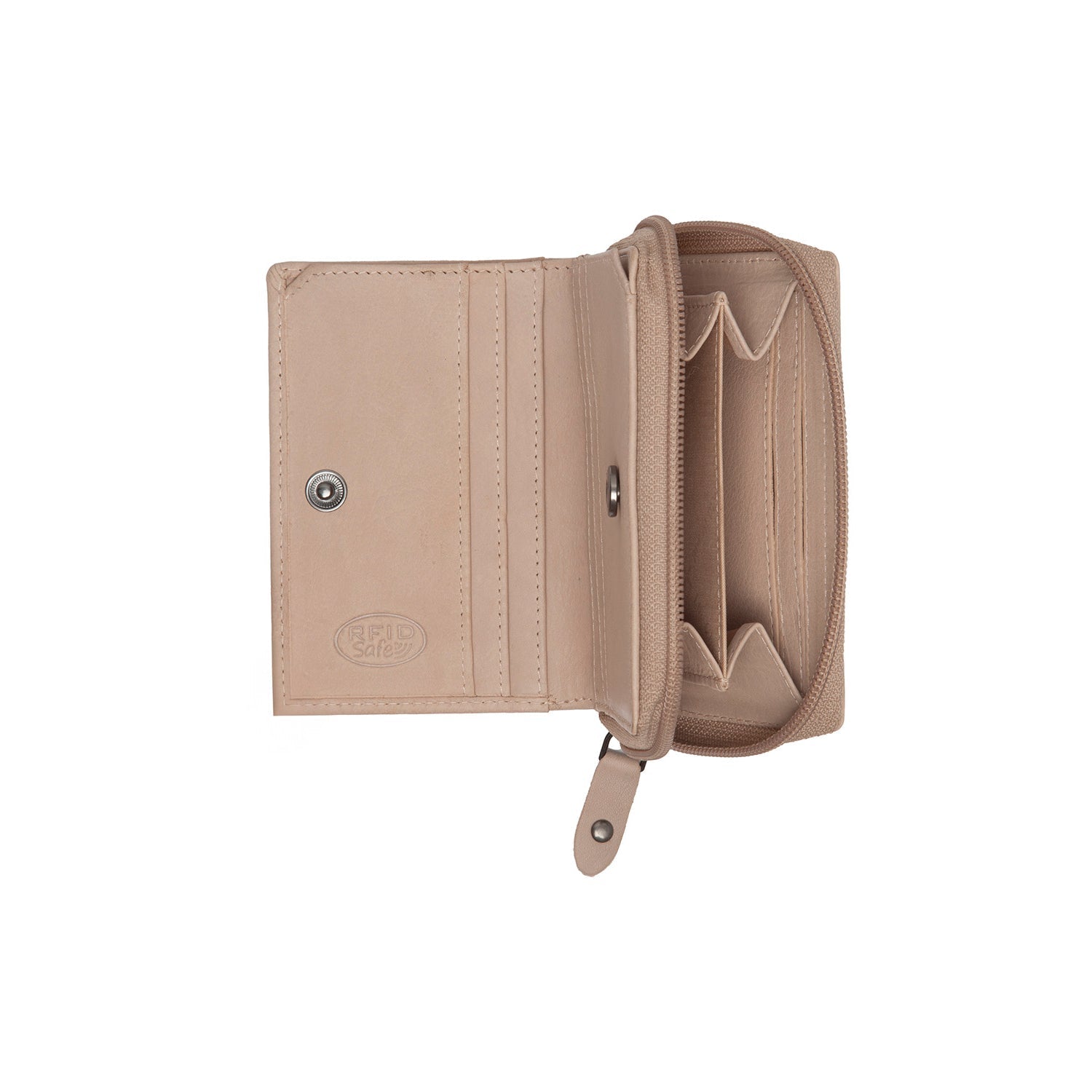 Beige Leather Wallet Floren, product view 2