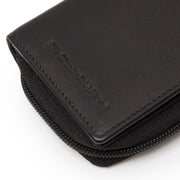 Black Leather Wallet Floren, detail view 3