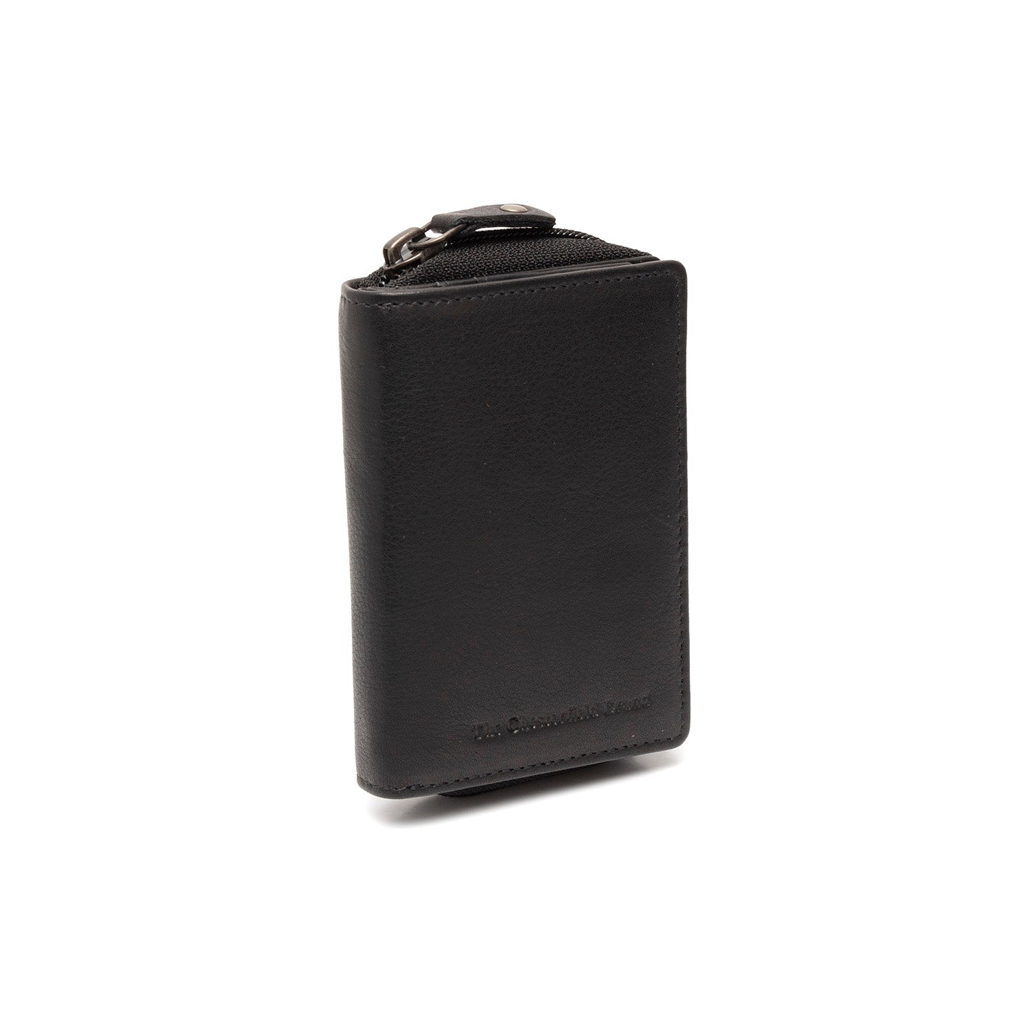 Black Leather Wallet Floren, front view