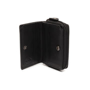 Black Leather Wallet Floren, product view 2