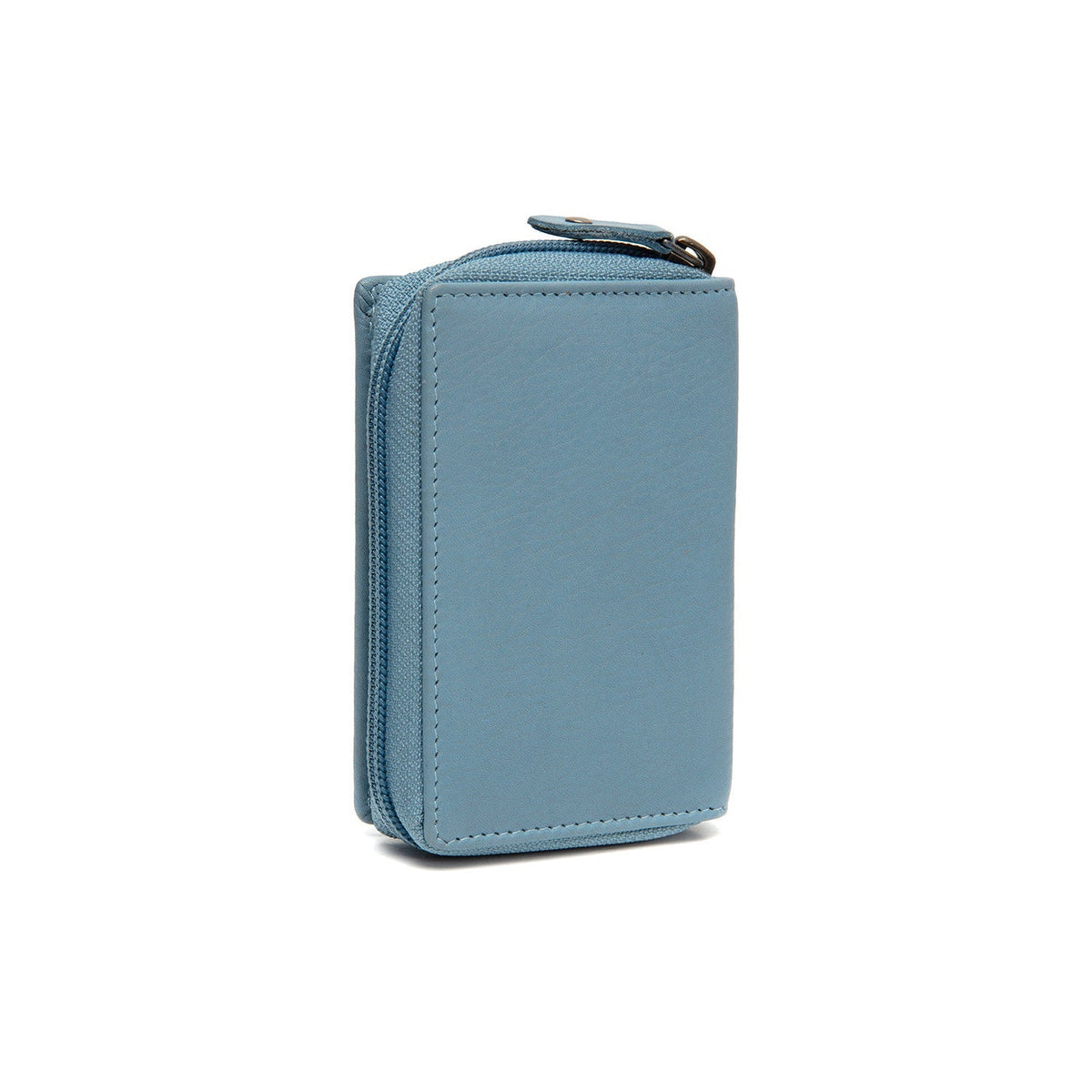 Sky Blue Leather Wallet Floren, detail view 4