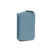 Sky Blue Leather Wallet Floren, detail view 4