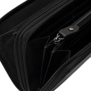 Black Leather Wallet Hadley, detail view 1