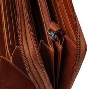 Cognac Leather Wallet Hadley, detail view 1