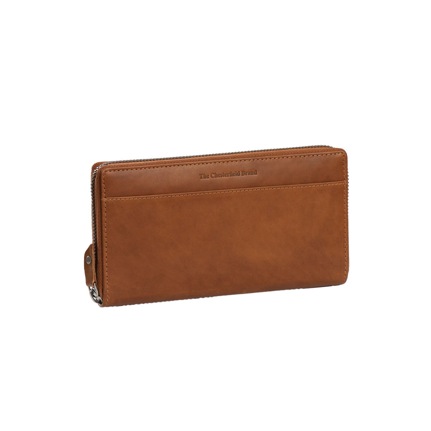 Cognac Leather Wallet Halle, front view
