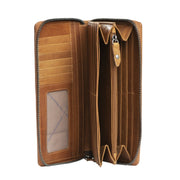 Cognac Leather Wallet Halle, product view 3