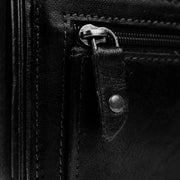 Black Leather Wallet Hampton, detail view 3