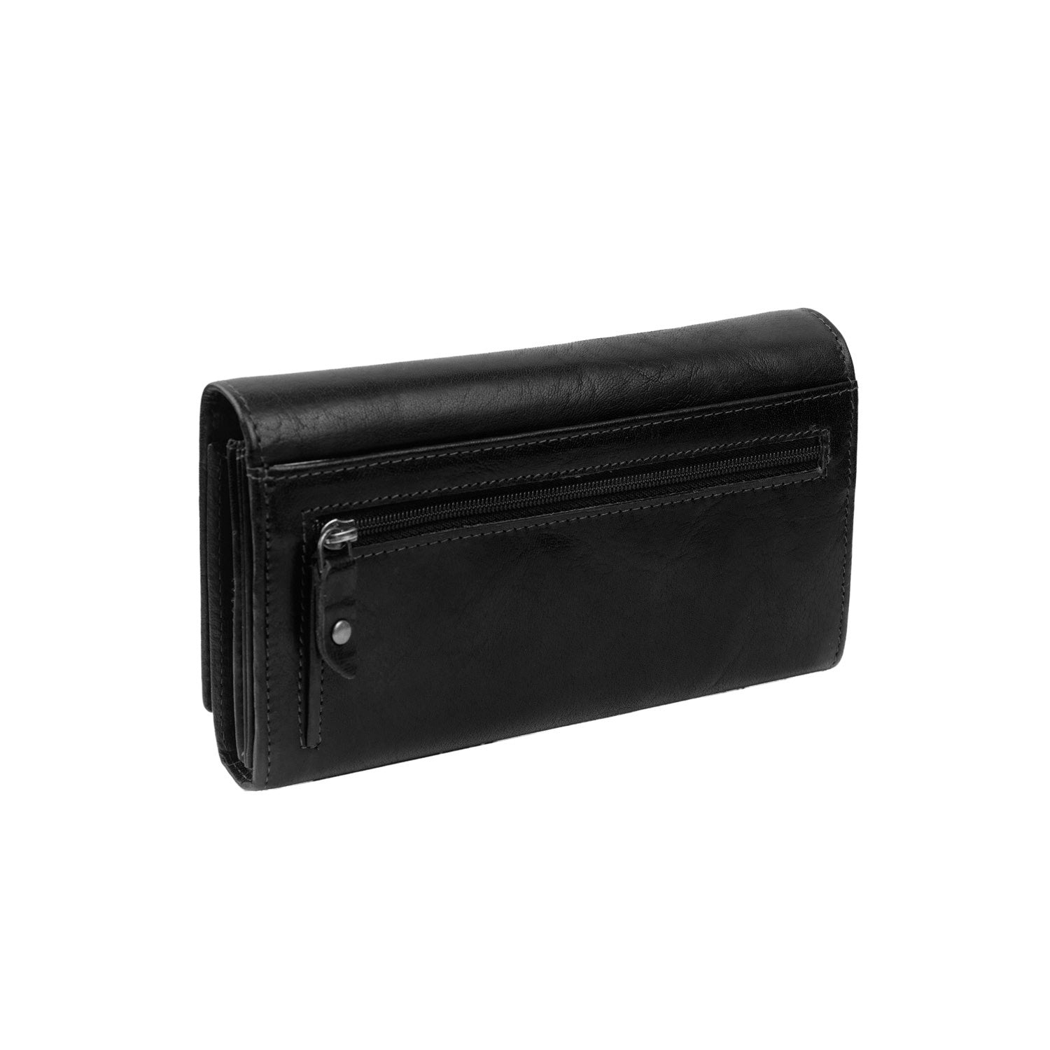 Black Leather Wallet Hampton, detail view 4