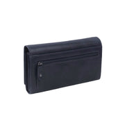 Navy Leather Wallet Hampton, product view 3