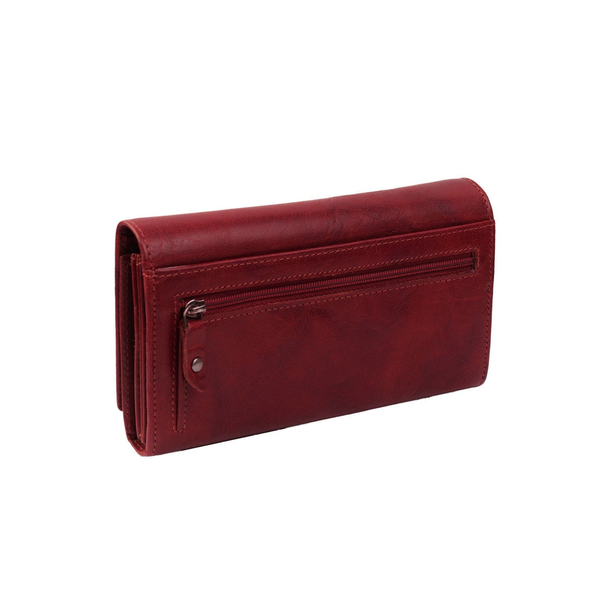 Red Leather Wallet Hampton, detail view 5