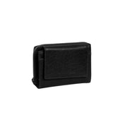 Black Leather Wallet Hanoi, front view