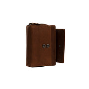Cognac Leather Wallet Hanoi, detail view 3