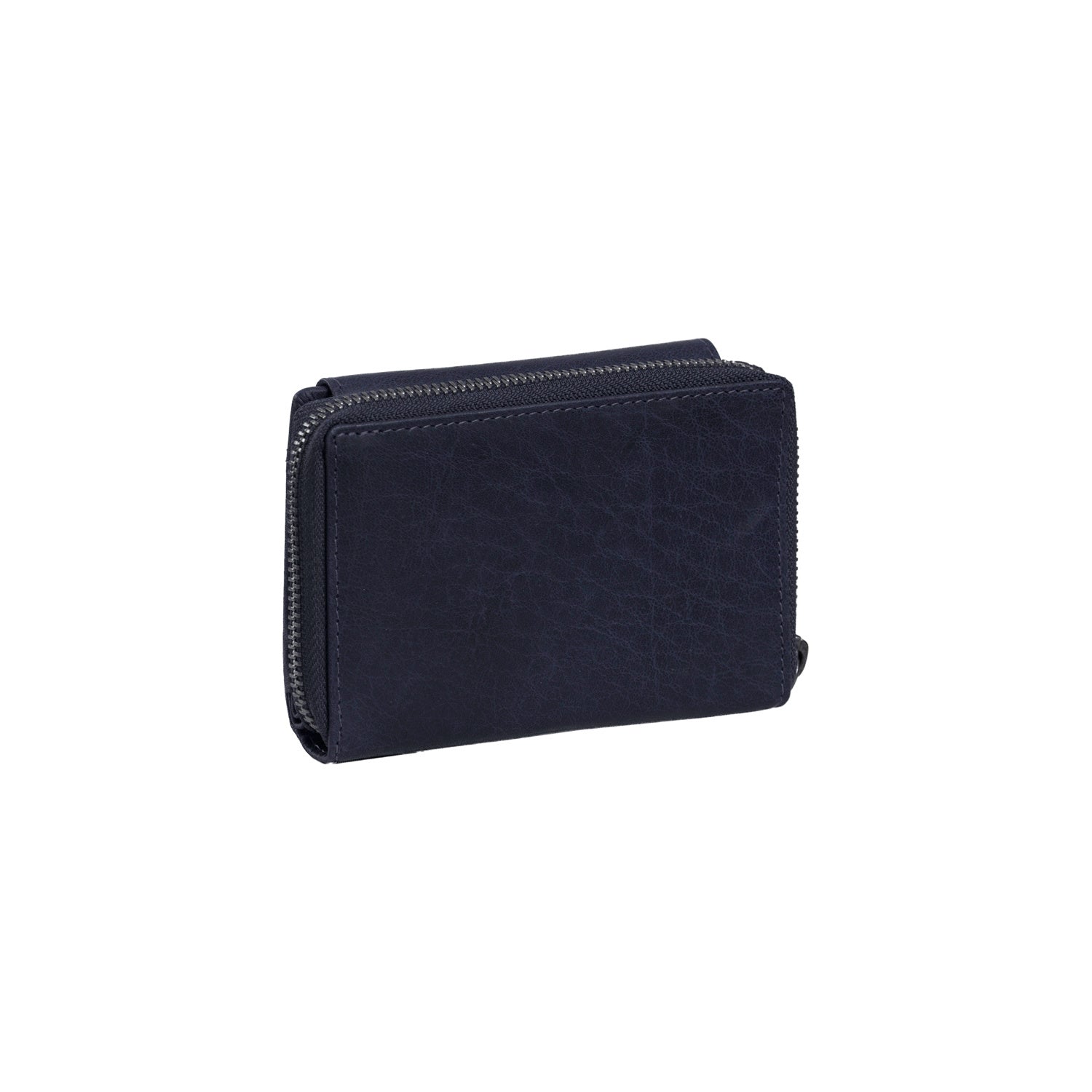 Navy Leather Wallet Hanoi, detail view 3