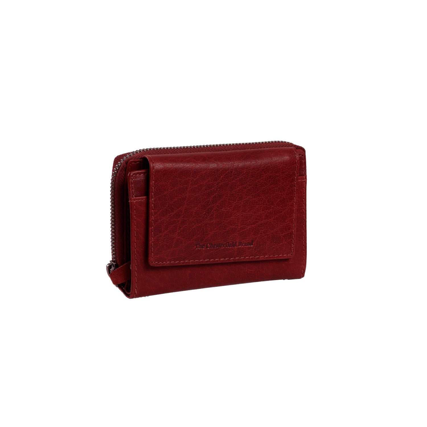 Red Leather Wallet Hanoi, front view