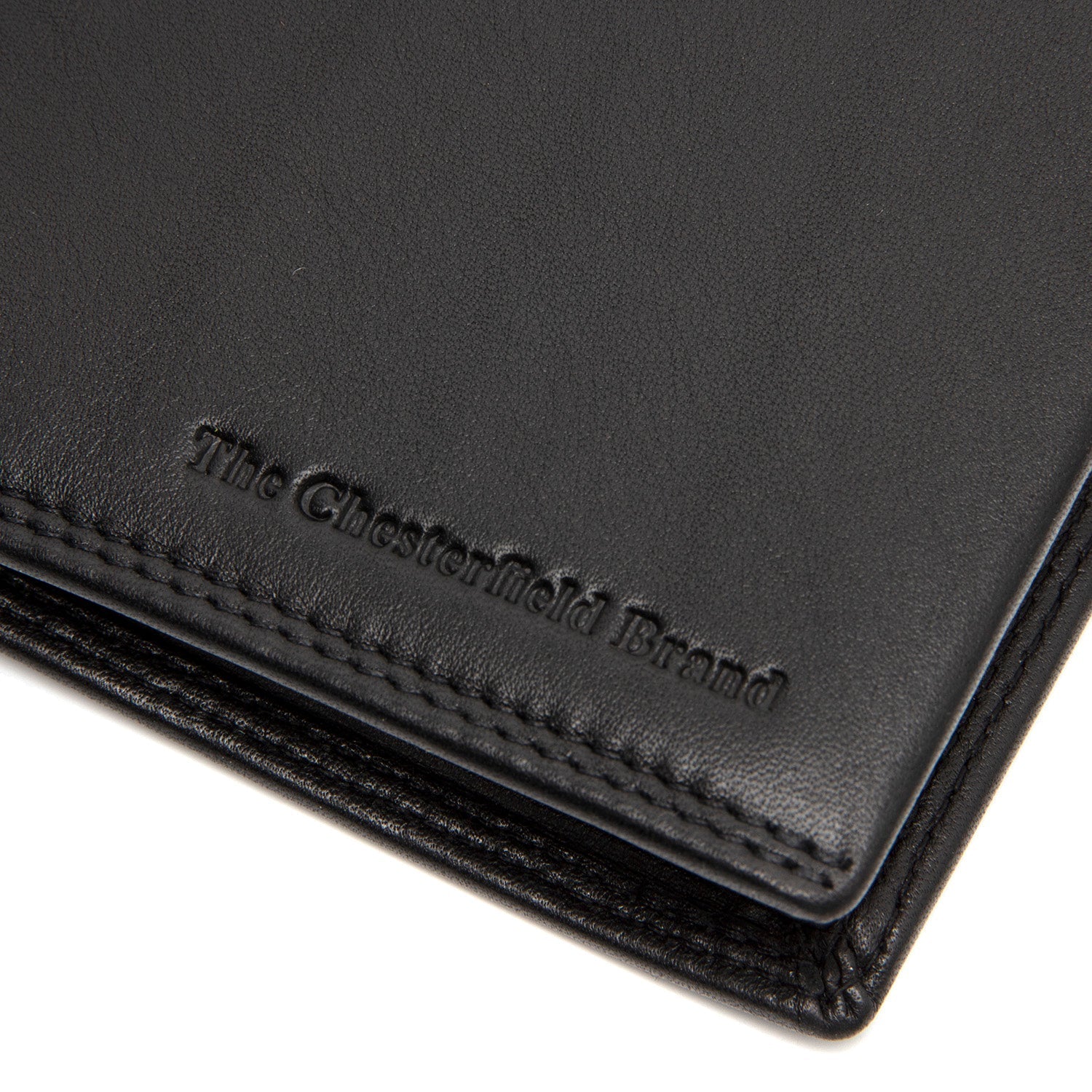Black Leather Wallet Hanson, detail view 1