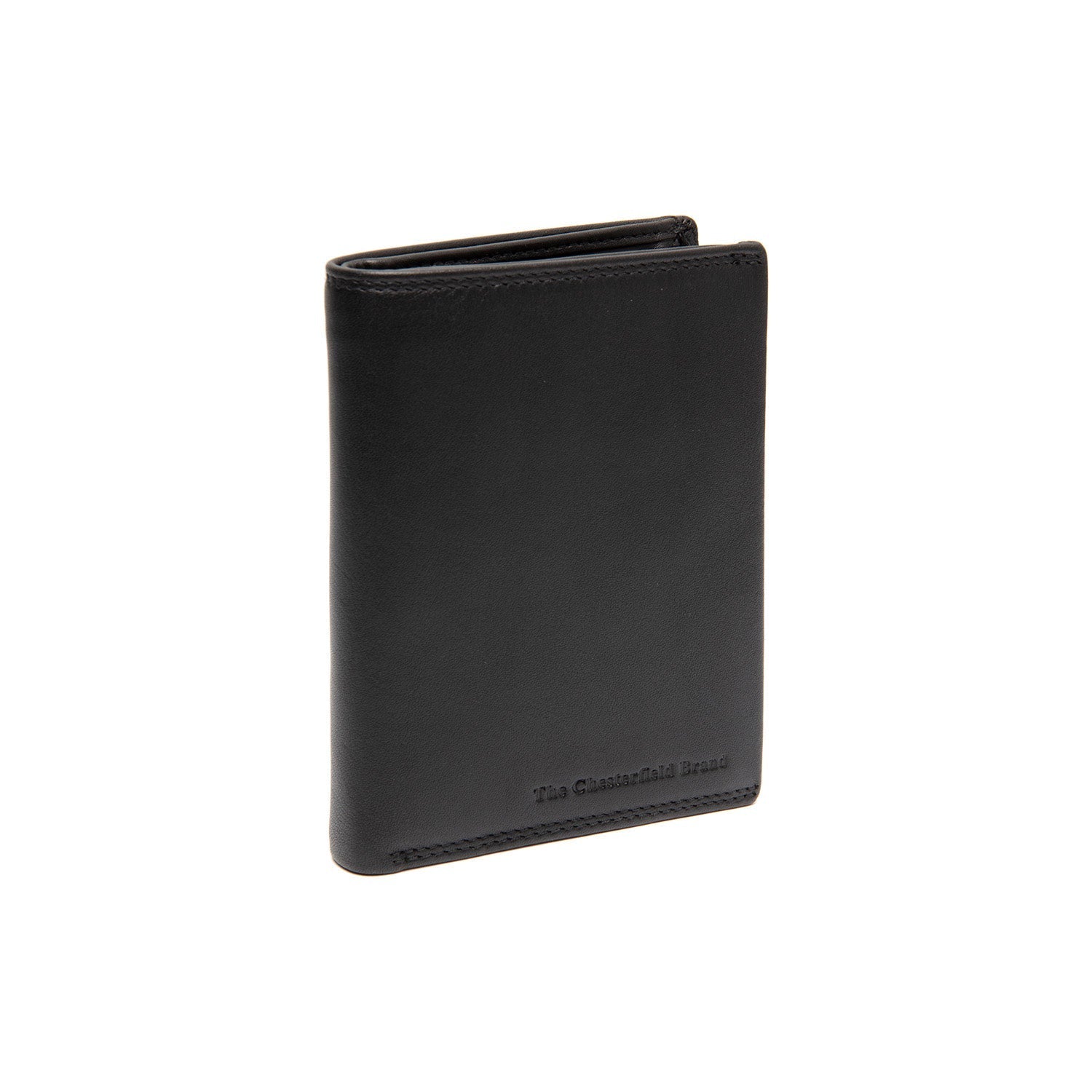 Black Leather Wallet Hanson, front view