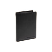 Black Leather Wallet Hanson, front view