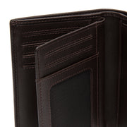 Brown Leather Wallet Hanson, detail view 3