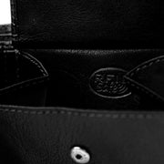 Black Leather Wallet Harlem, detail view 1