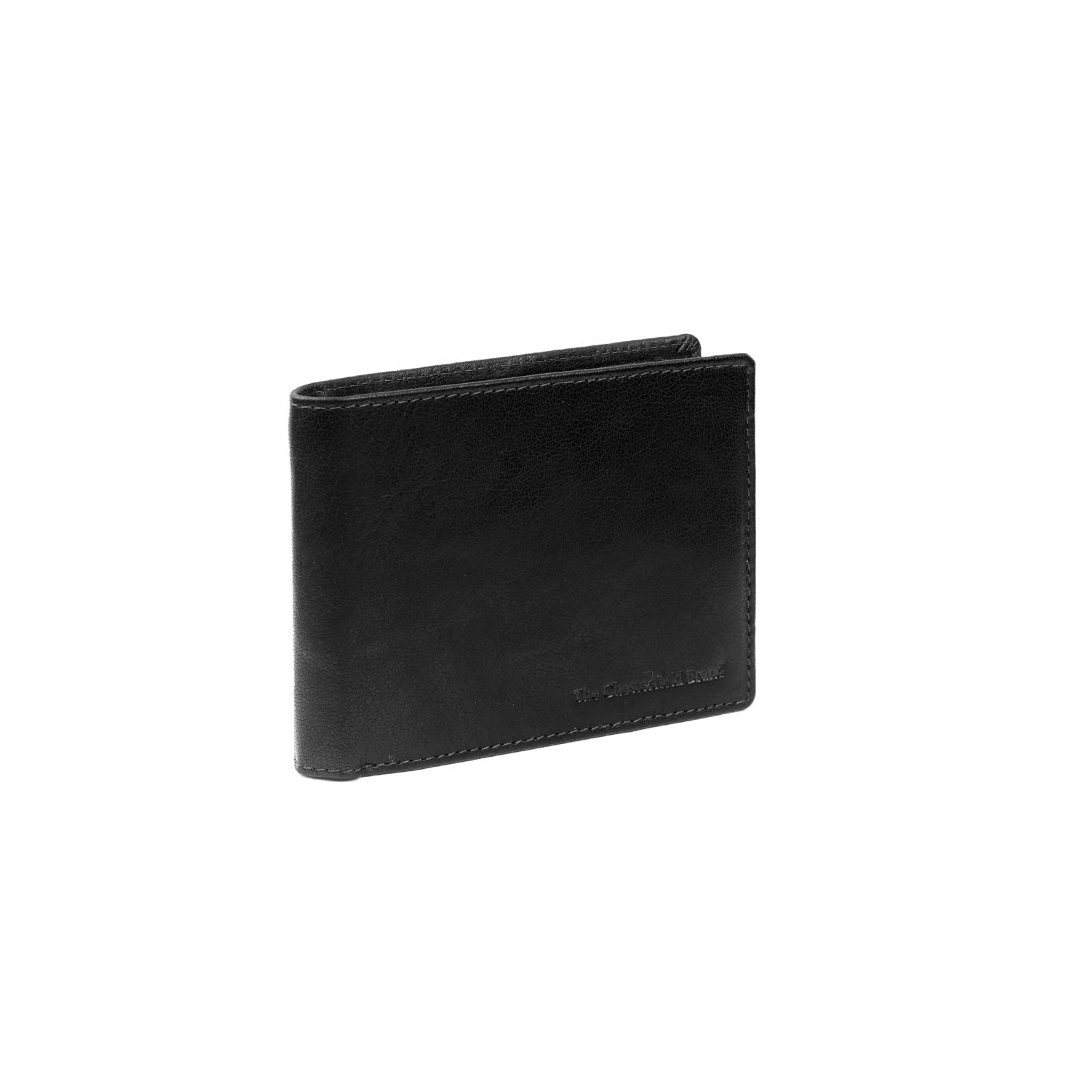 Black Leather Wallet Harlem, front view