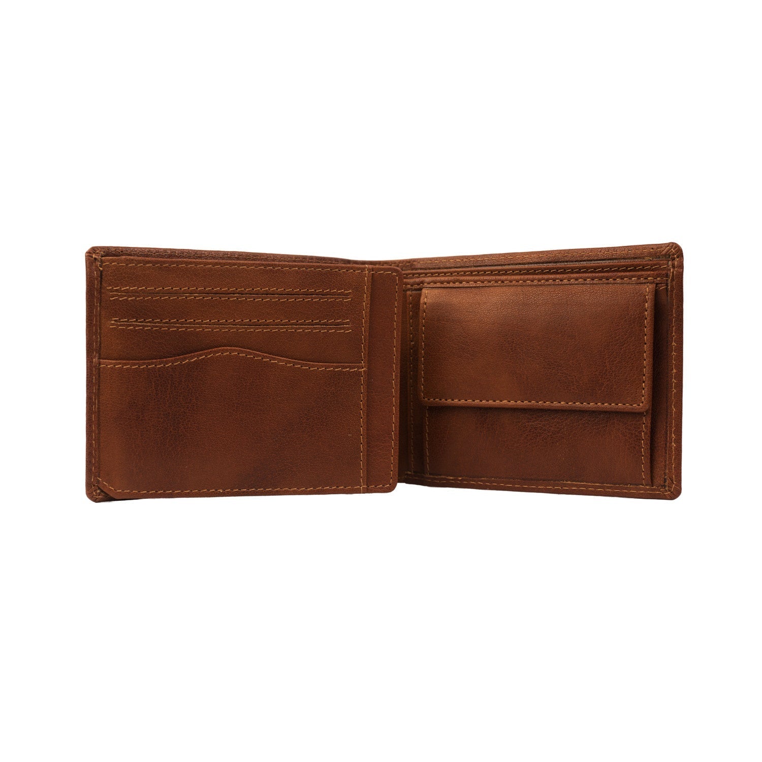 Cognac Leather Wallet Harlem, product view 3