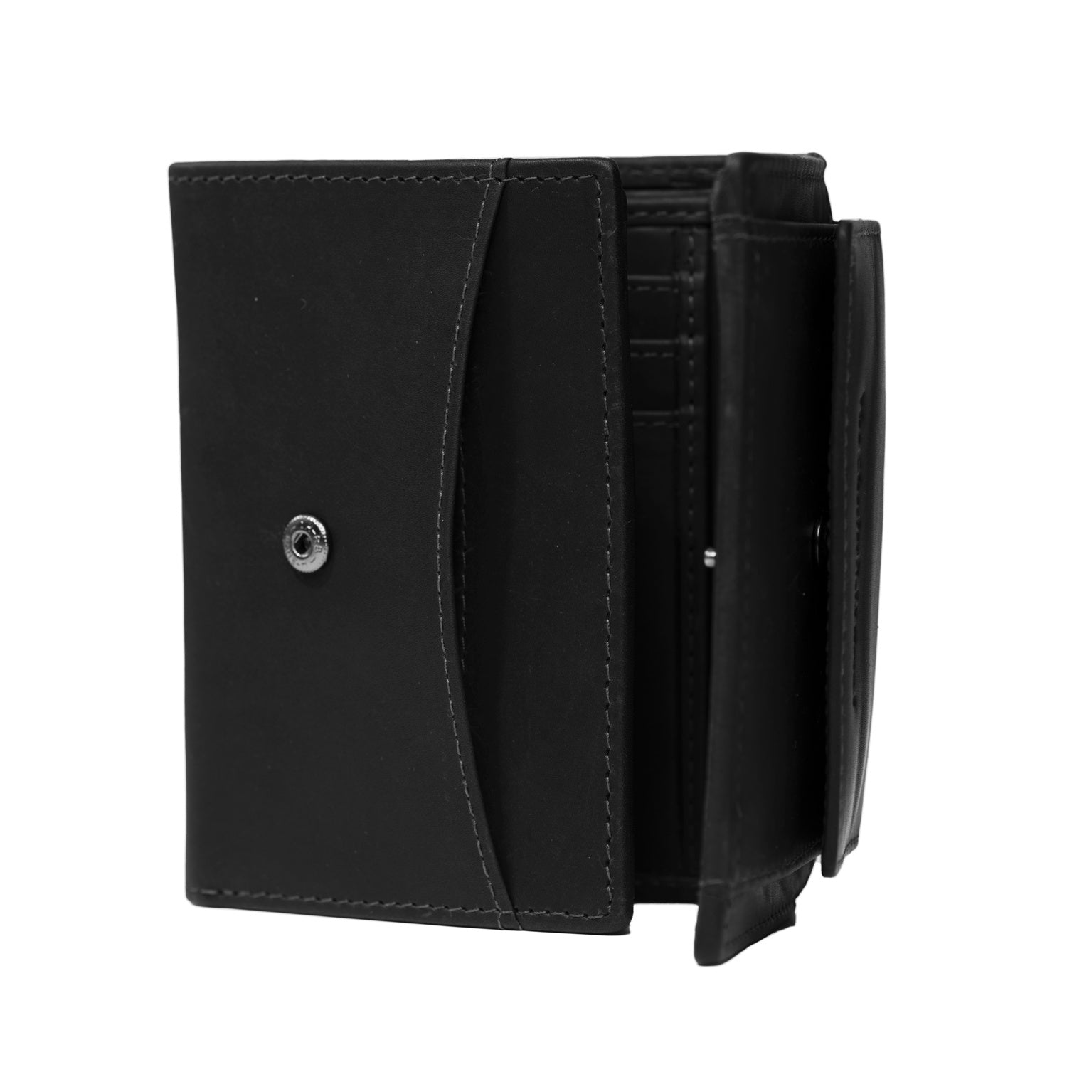 Black Leather Wallet Hartfort, detail view 4