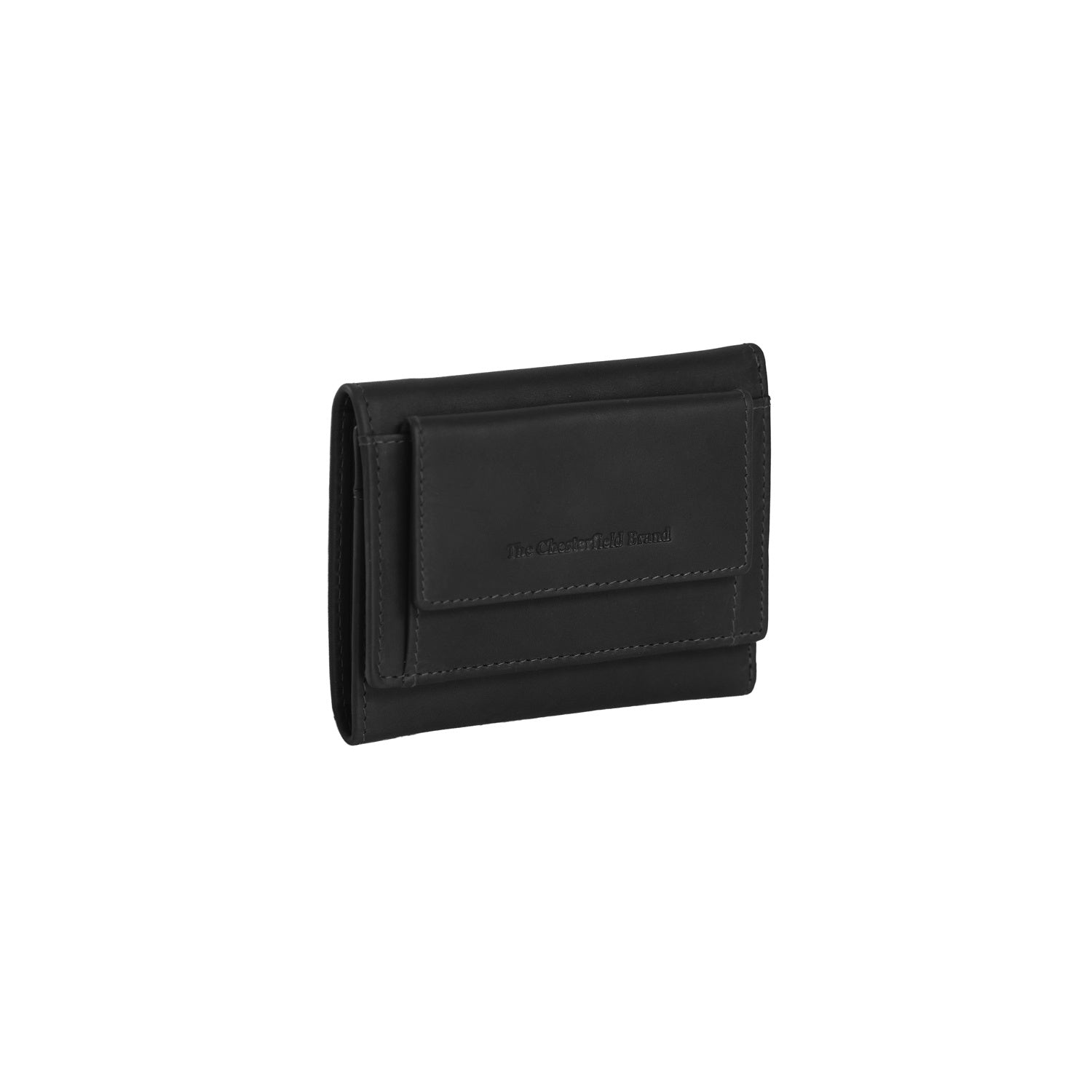 Black Leather Wallet Hartfort, front view
