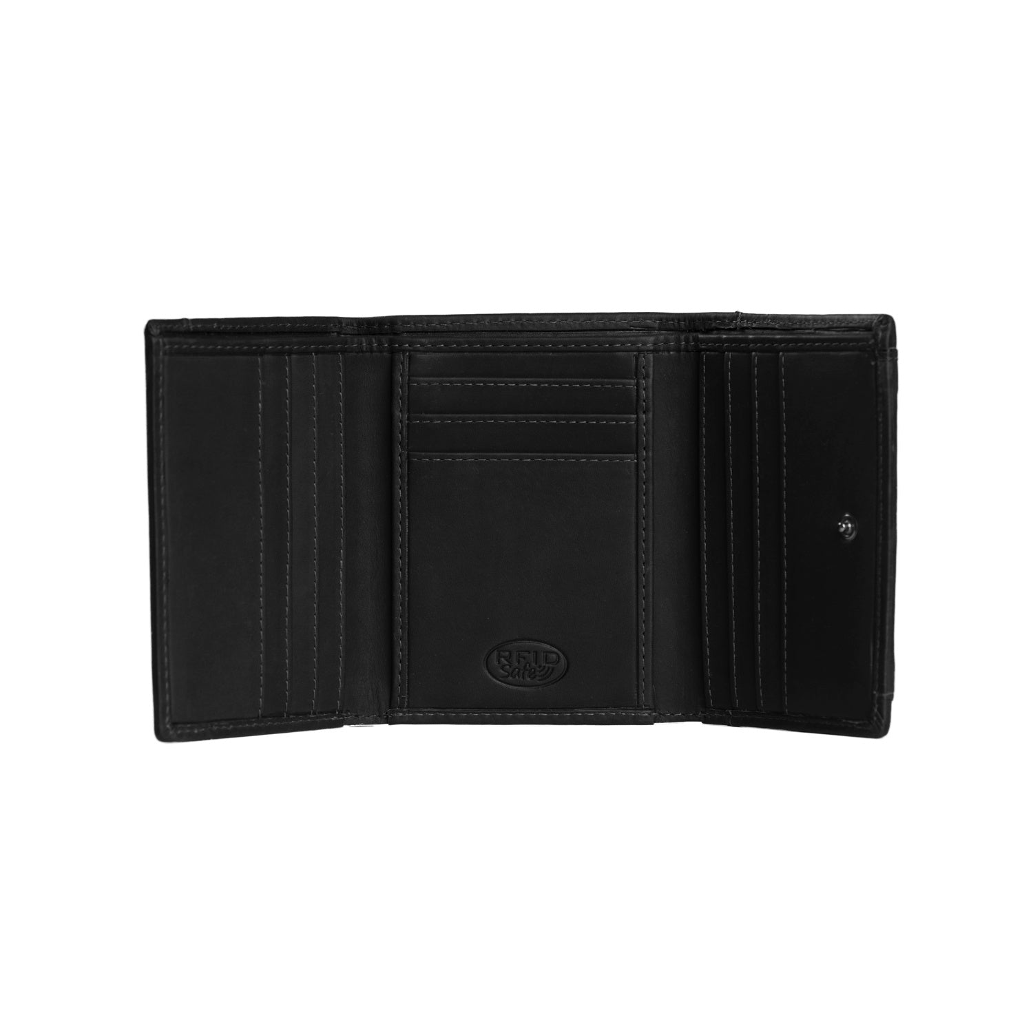 Black Leather Wallet Hartfort, product view 2