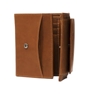 Cognac Leather Wallet Harthoft, detail view 4