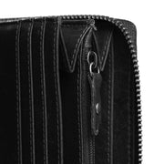 Black Leather Wallet Havana, detail view 3