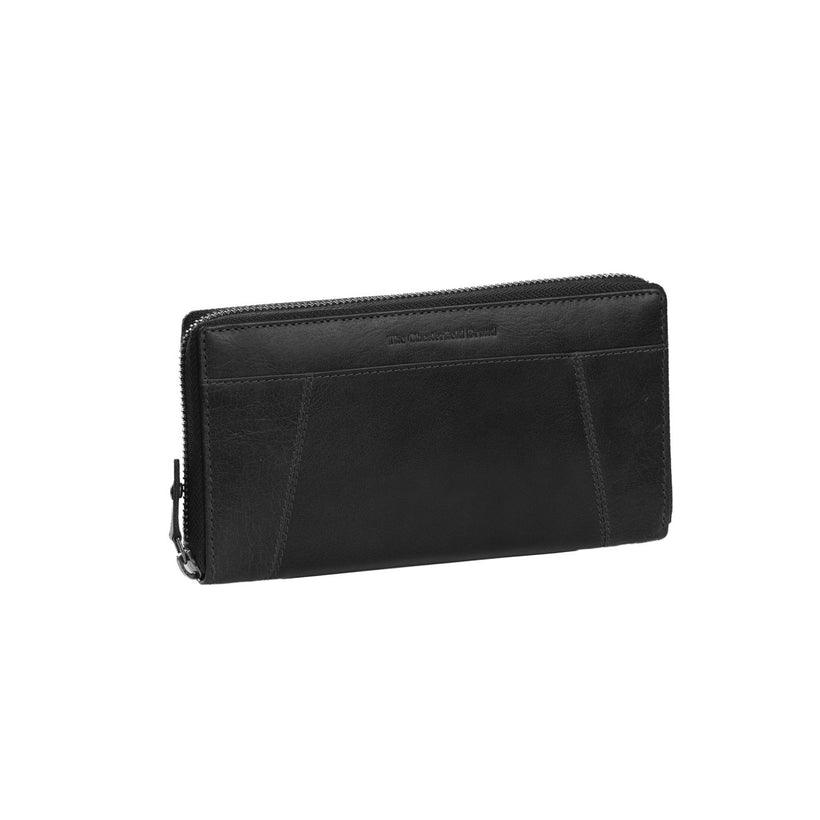Black Leather Wallet Havana, front view