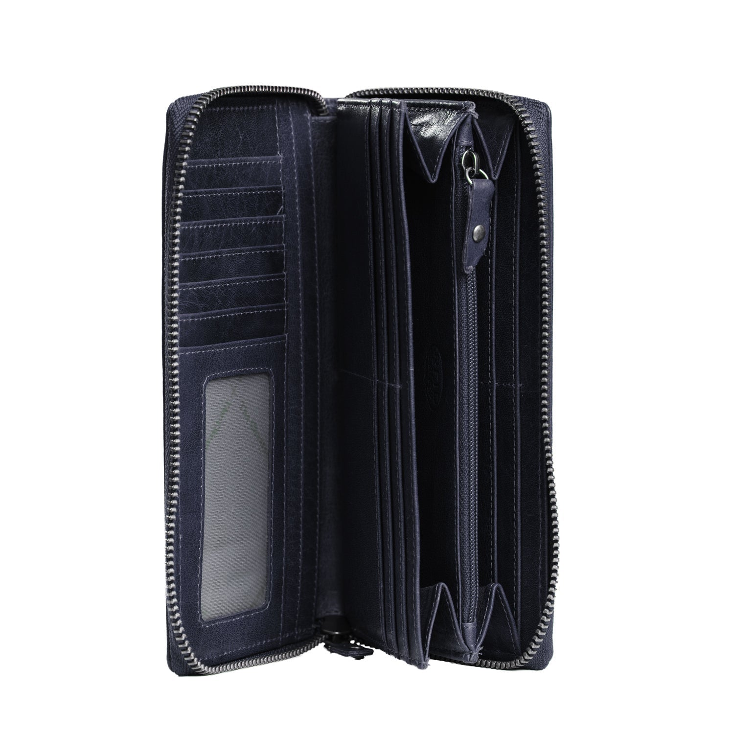 Navy Leather Wallet Havana, product view 2