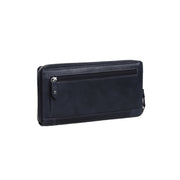 Navy Leather Wallet Havana, product view 3