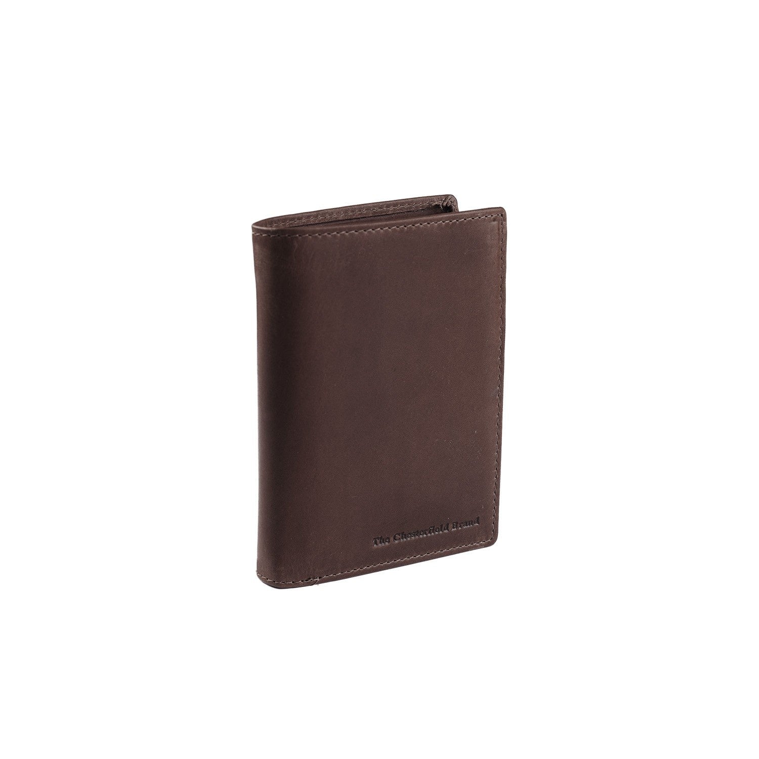 Brown Leather Wallet Hazel, front view