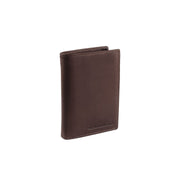 Brown Leather Wallet Hazel, front view