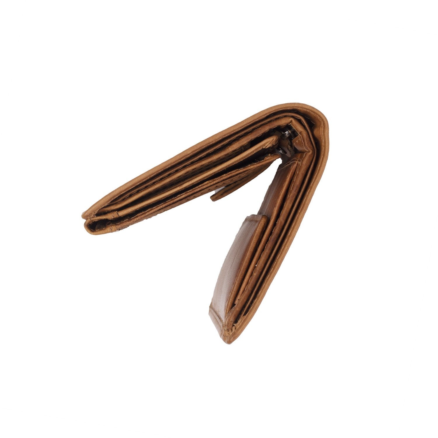 Cognac Leather Wallet Hazel, detail view 1