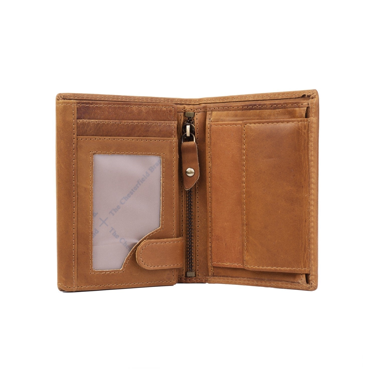 Cognac Leather Wallet Hazel, product view 2