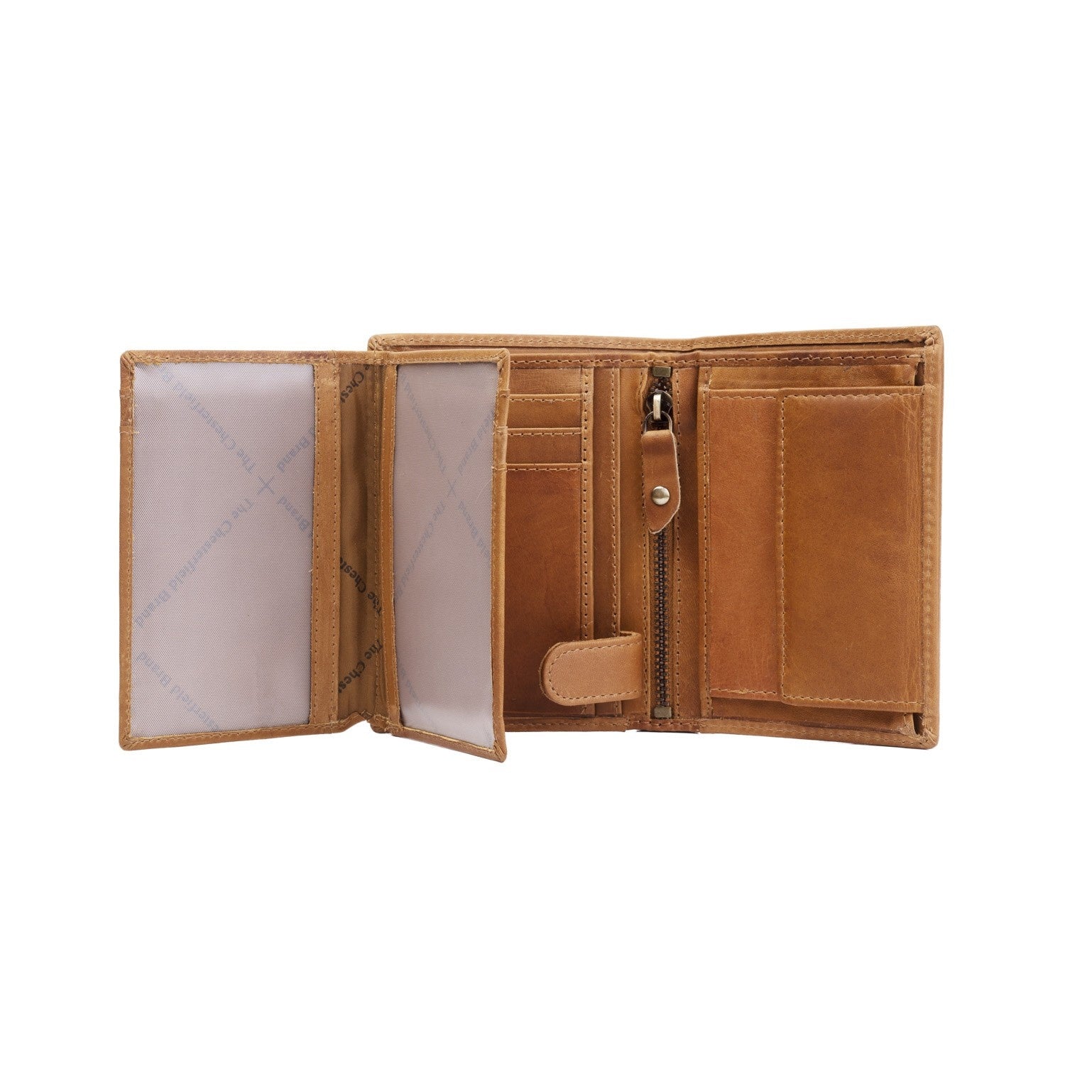 Cognac Leather Wallet Hazel, product view 3