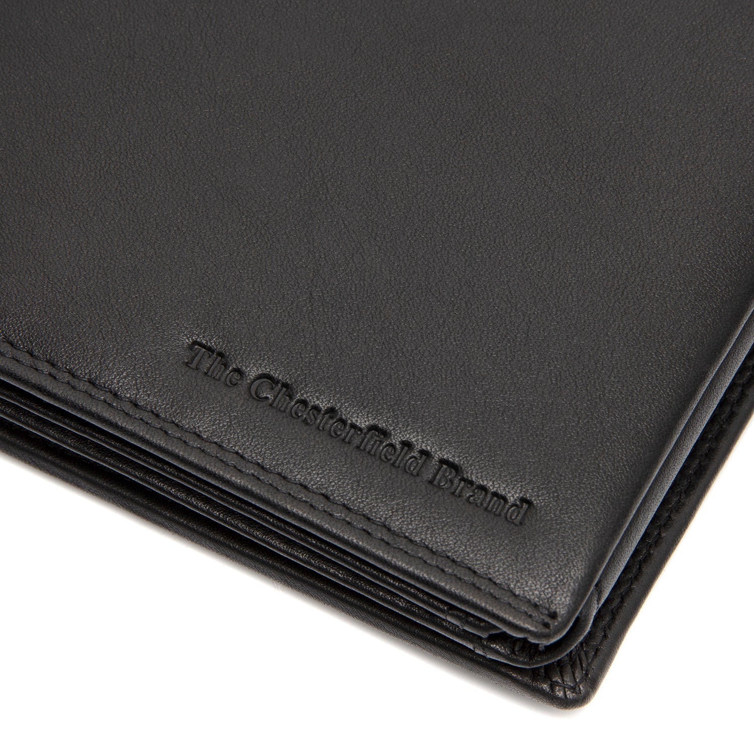Black Leather Wallet Hendrick, detail view 3