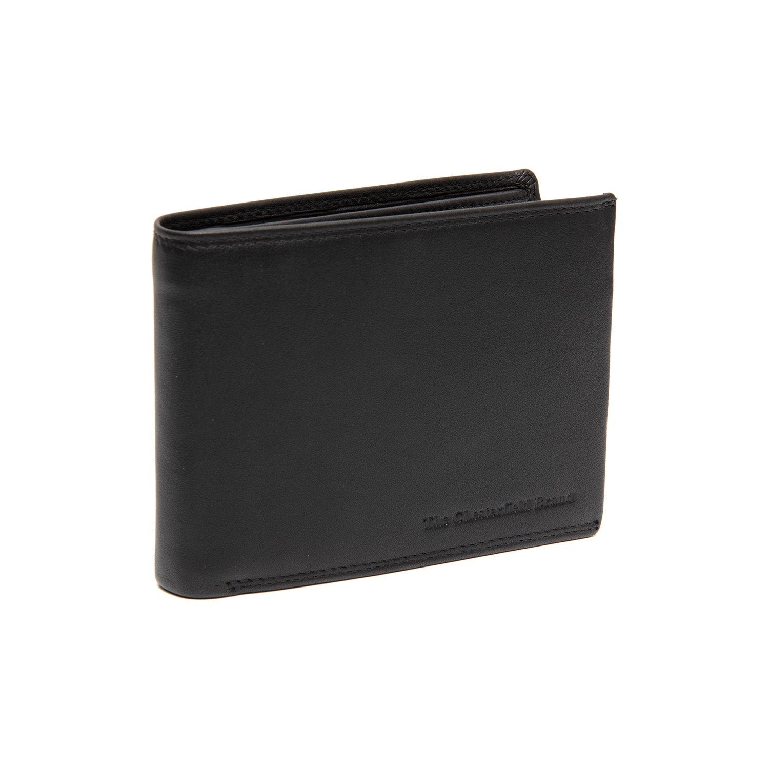 Black Leather Wallet Hendrick, front view