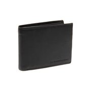 Black Leather Wallet Hendrick, front view