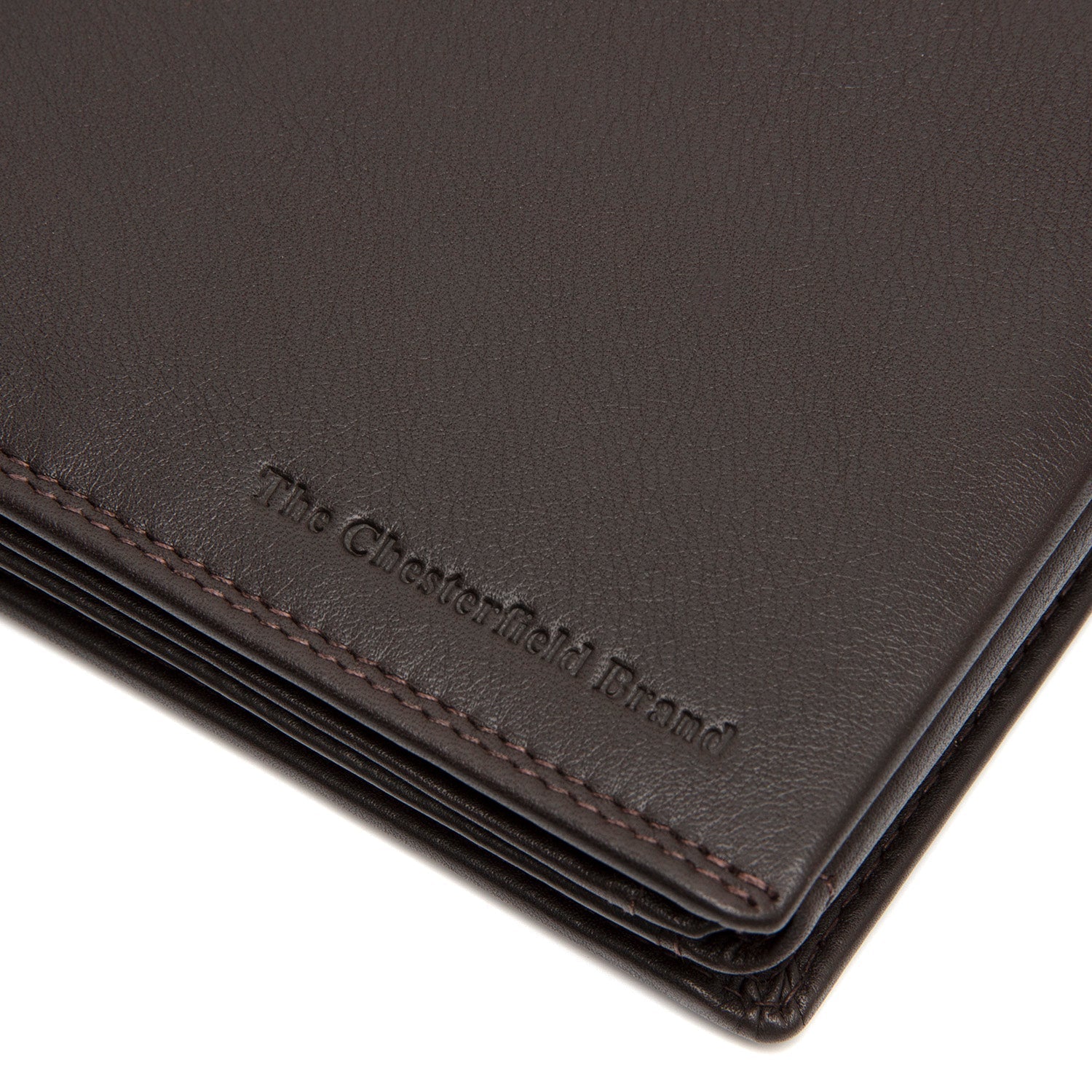 Brown Leather Wallet Hendrick, detail view 3