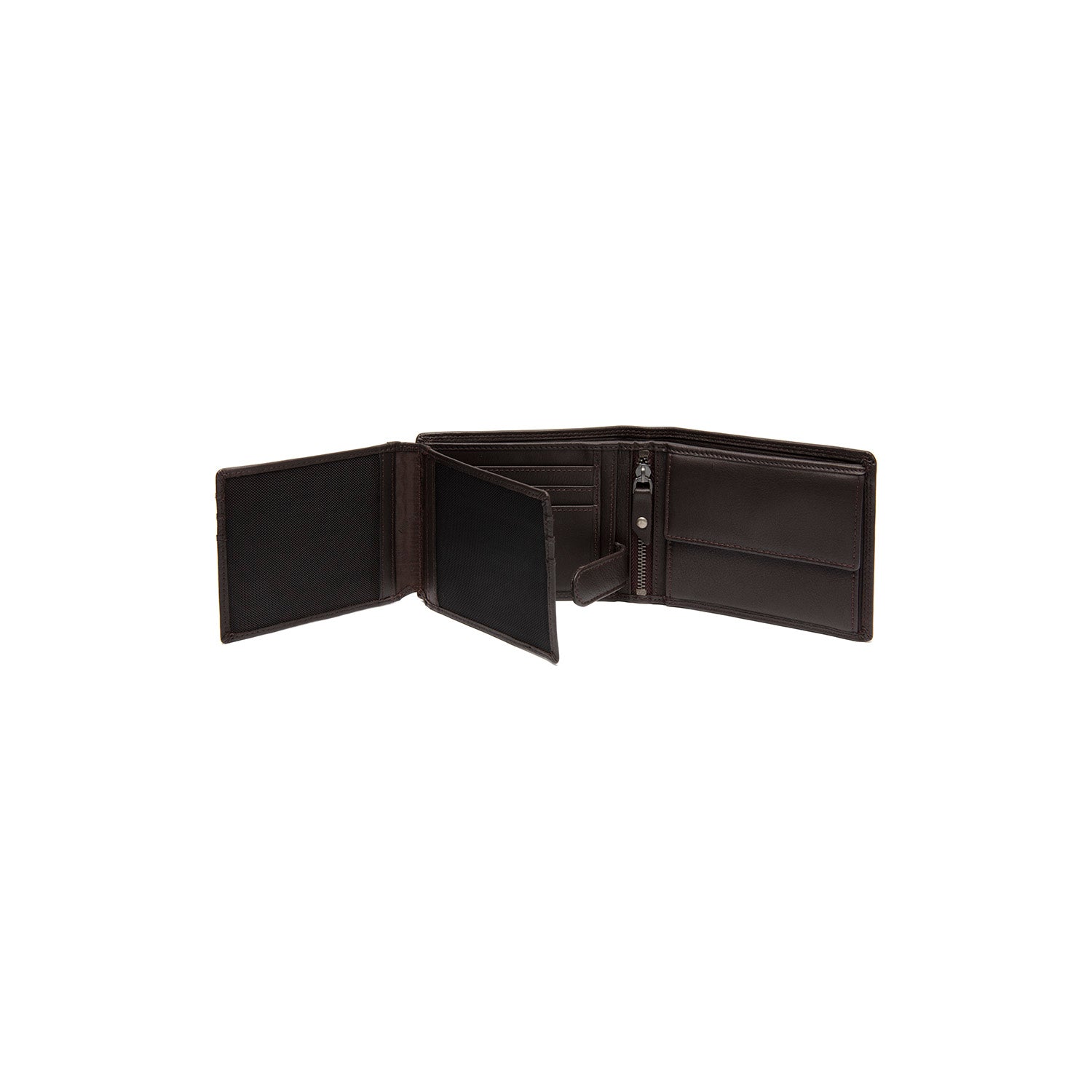 Brown Leather Wallet Hendrick, product view 2