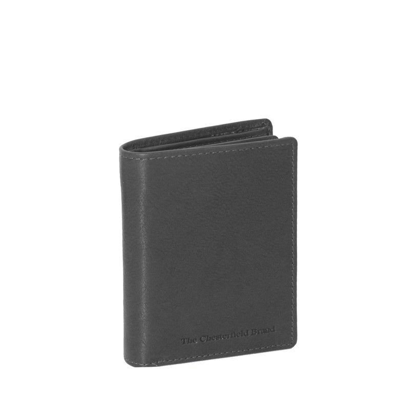 Black Leather Wallet Hereford, front view