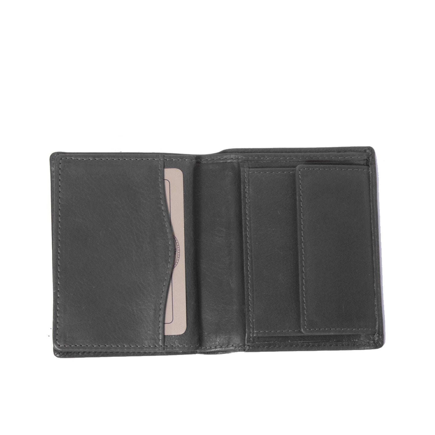 Black Leather Wallet Hereford, product view 3