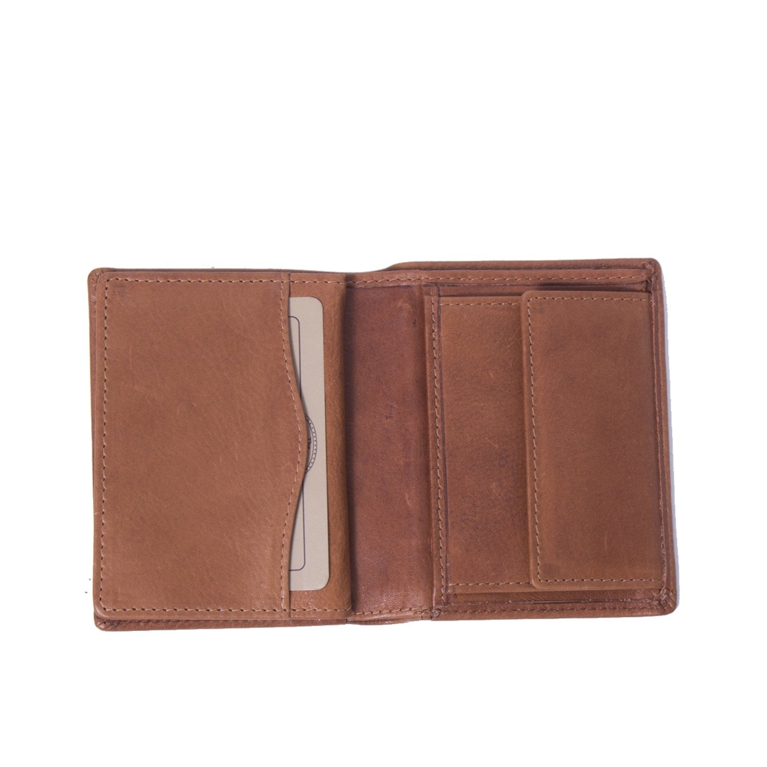 Cognac Leather Wallet Hereford, product view 2