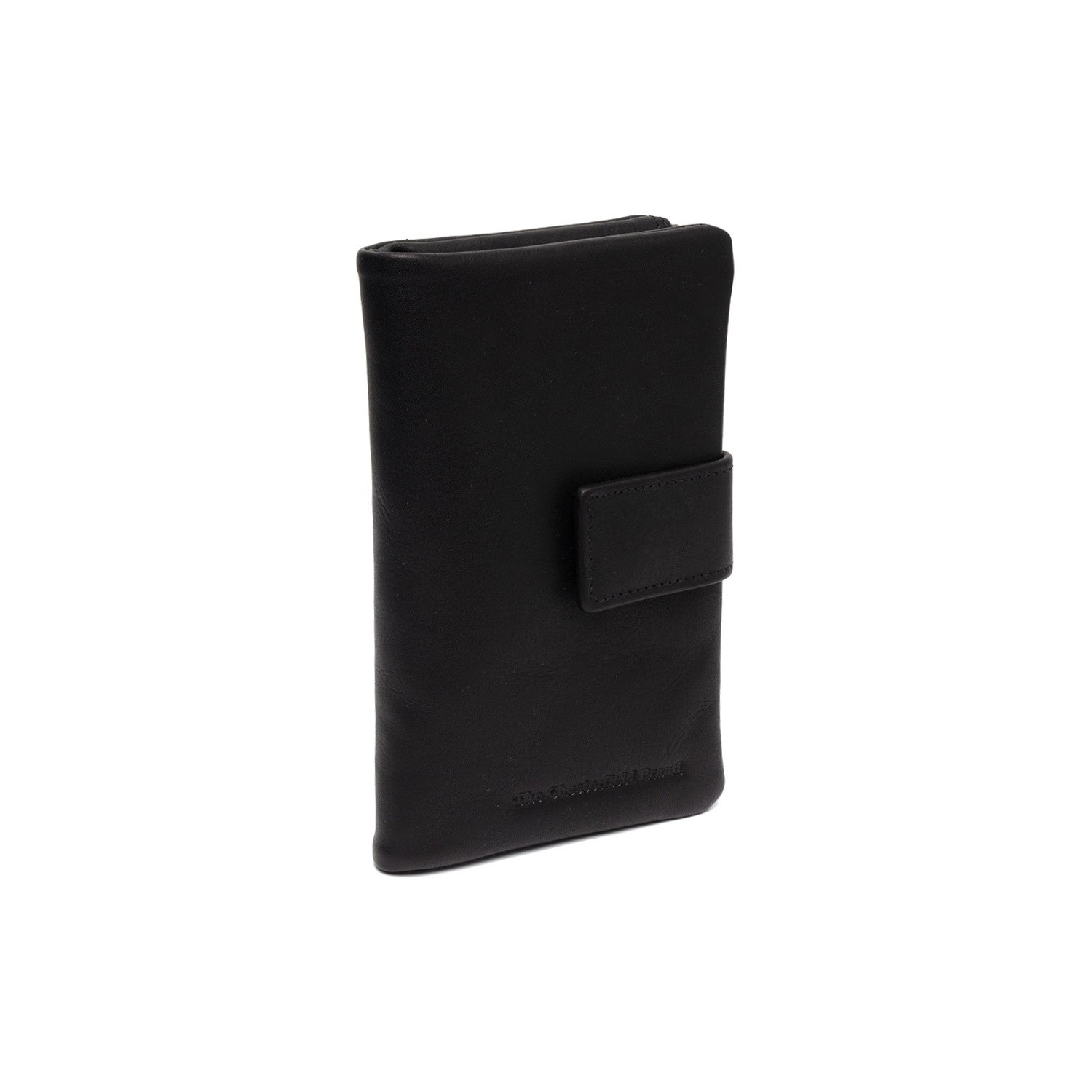 Black Leather Wallet Landau, front view