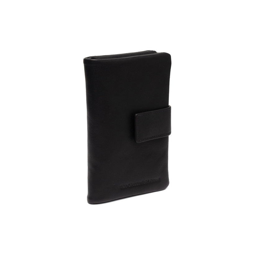 Black Leather Wallet Landau, front view