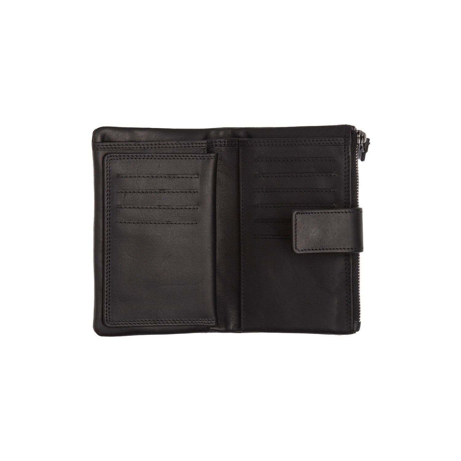 Black Leather Wallet Landau, product view 3